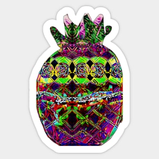 Patterned pineapple Sticker